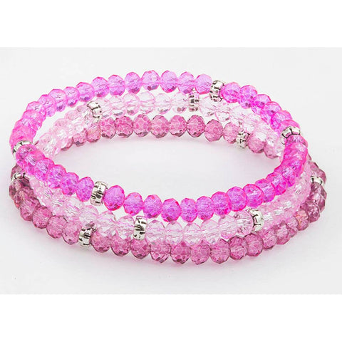 Splash of Sparkle Kids Bracelet Set Select from 12 Styles: Pink Paradise