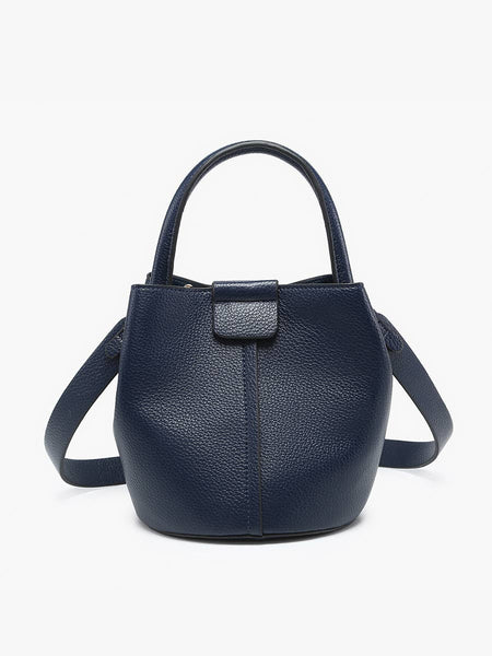 M2528 Farrah Bucket Bag w/ Top Handle & Inner Bag: Cherry Lacquer - Lulu Bella Boutique