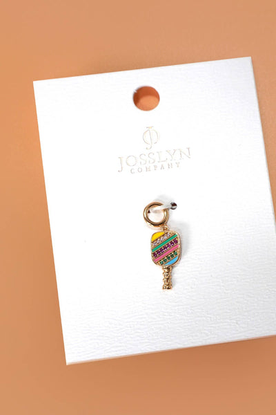 CLUSTER CHARMS - TITANIUM STEEL OR BRASS CHARMS | 40CM100: PICKLEBALL - Lulu Bella Boutique