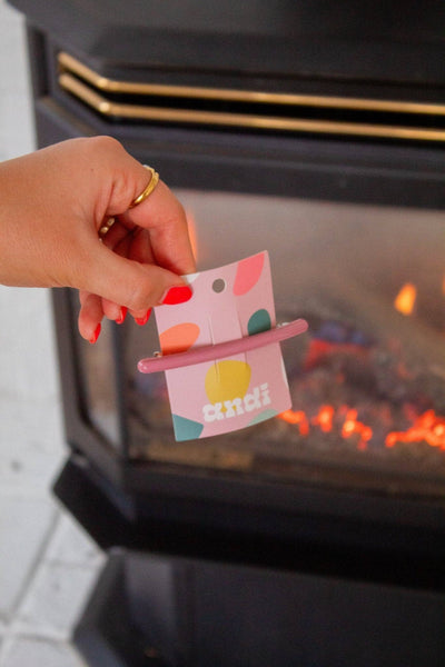 Mauve Long Barrette - Lulu Bella Boutique