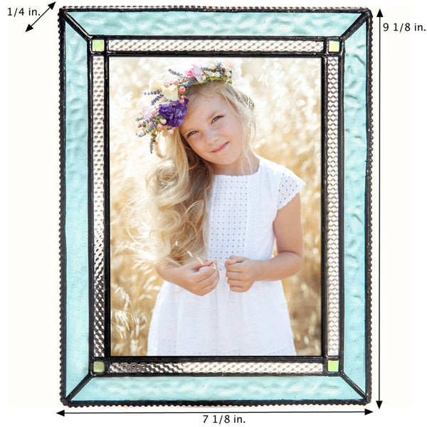 Pale Turquoise Blue Picture Frame 4x6 And 5x7 By J Devlin: 5x7 - Lulu Bella Boutique