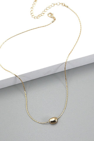 Diamond Cut Chain Charm Necklace
