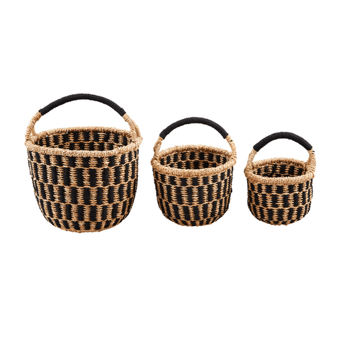 Black Woven Baskets