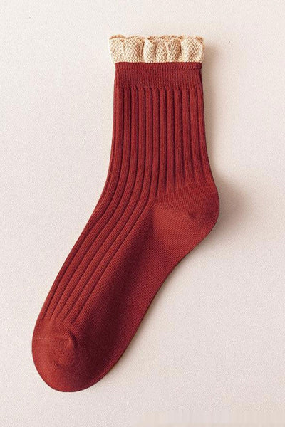 Women's Lace Ruffle Socks