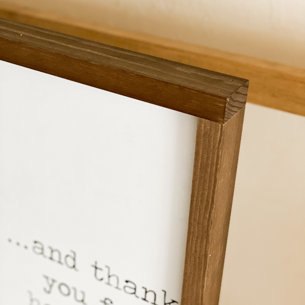 And Thank You For A House Full of People I Love: White / 17x13" - Lulu Bella Boutique