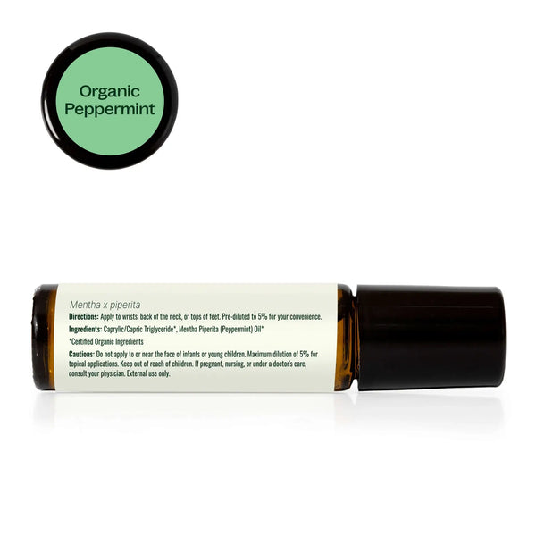Organic Peppermint Roll On 10 mL - Lulu Bella Boutique