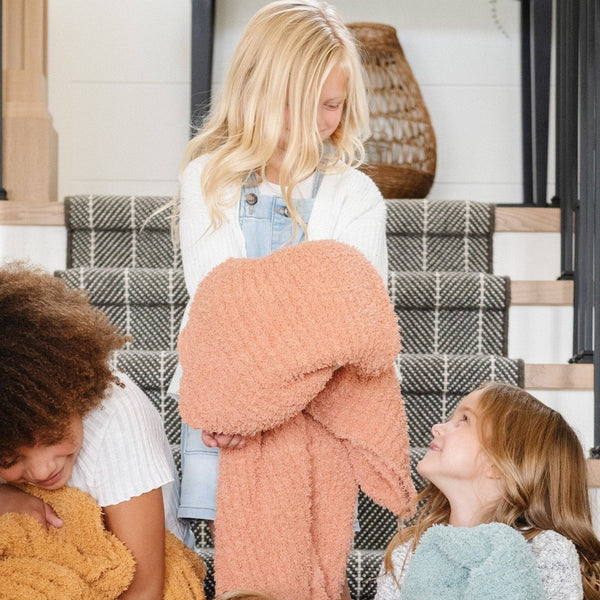 RIBBED BAMBONI® TODDLER BLANKETS: Cameo - Lulu Bella Boutique