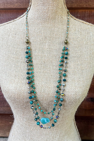 Camden Necklace with African Turquoise