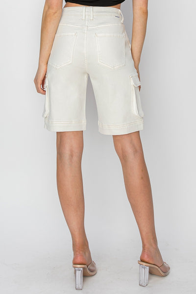 High Rise Cargo Bermuda - Lulu Bella Boutique