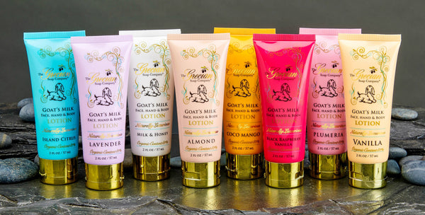 Organic Beauty Hydrating Natural Goat Milk Lotion Tubes: Lavender - Lulu Bella Boutique