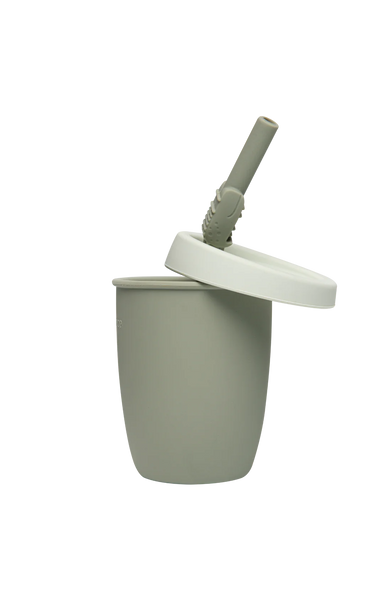 Kid's Silicone Cup With Straw - Lulu Bella Boutique
