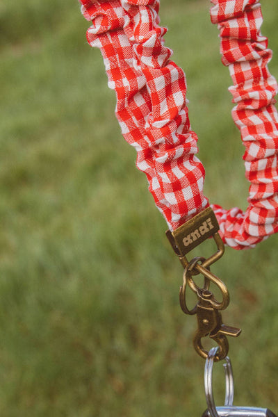 Red Checkered Lanyard - Lulu Bella Boutique