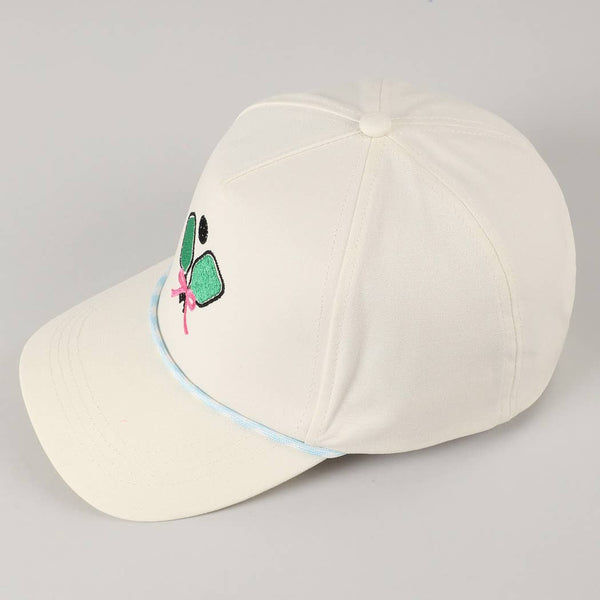 Pickleball Pad Ball Ribbon Embroidery Trucker Hat: LT BLUE / ONE SIZE - Lulu Bella Boutique