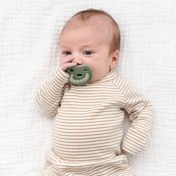 Cutie PAT Smile (0m+) Pacifier + Teether Sets: Blossom - Lulu Bella Boutique