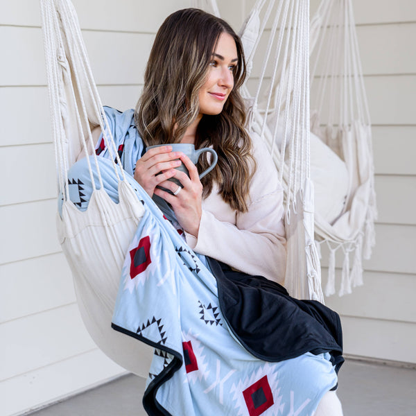 Sedona Hug Blanket, Swaddle Blanket, Southwest Blanket: Adult - Lulu Bella Boutique