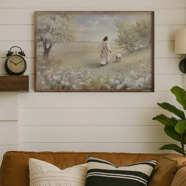 Jesus And The Lamb: 16x10 - Lulu Bella Boutique