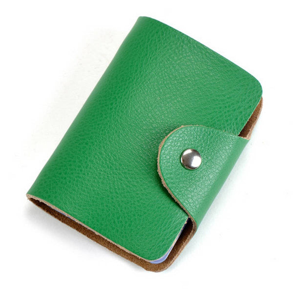 MULTI-CARD SLOT BUSINESS CARD HOLDER CARD HOLDER_CWAB3834: Green / (OS) 1 - Lulu Bella Boutique