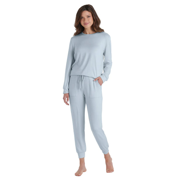 Dream Jersey Crew Neck Lounge Set - Lulu Bella Boutique