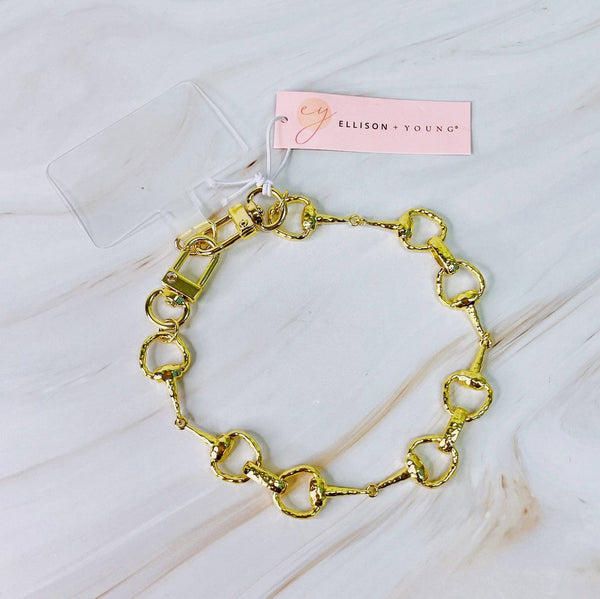 Equestrian Linked Phone Wrist Lanyard - Lulu Bella Boutique