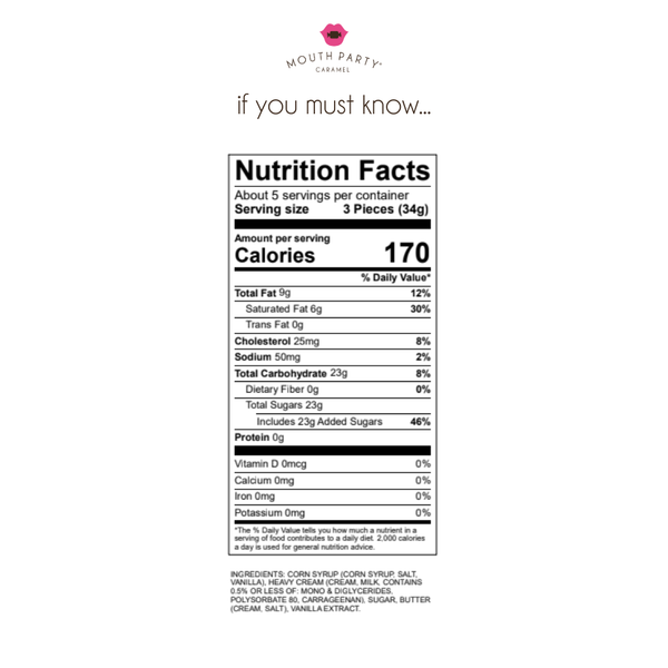 Original caramel 6oz gift bag - Lulu Bella Boutique