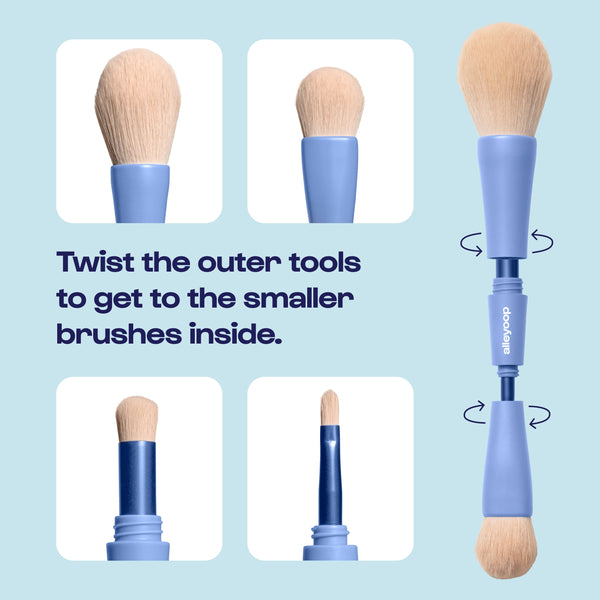 Overachiever - 4-in-1 Makeup Brush - Lulu Bella Boutique