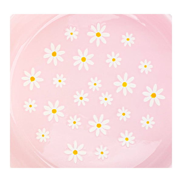Daisy Polka Dot Round Baker, Pink - Lulu Bella Boutique