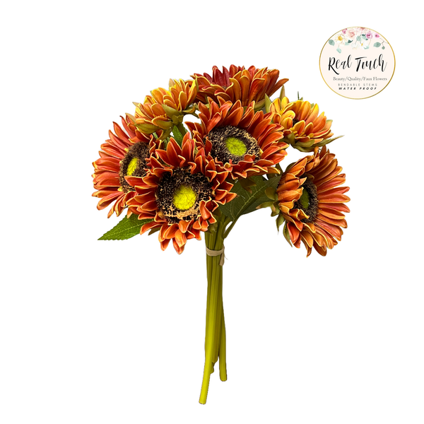 Rustic antique collection-Real Touch Sunflower Bundle: Rich Wine - Lulu Bella Boutique
