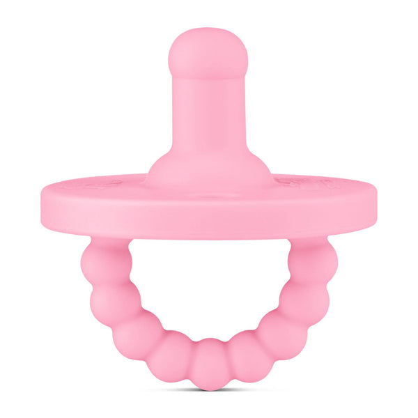 Cutie PAT Round (0-24m) Pacifier + Teether: Lavender - Lulu Bella Boutique