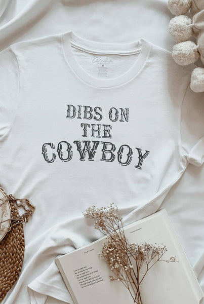 Dibs On The Cowboy Graphic T-Shirt - Lulu Bella Boutique
