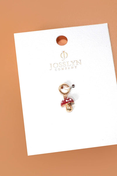 CLUSTER CHARMS - TITANIUM STEEL OR BRASS CHARMS | 40CM100: MUSHROOM - Lulu Bella Boutique