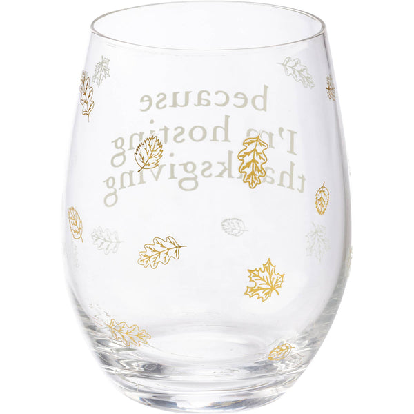 Wine Glass - Thanksgiving - Lulu Bella Boutique