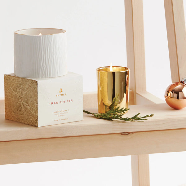 Frasier Fir Gold Votive Candle - Lulu Bella Boutique