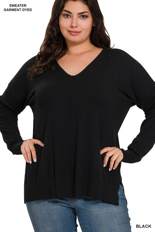 Front Seam Sweater - Lulu Bella Boutique
