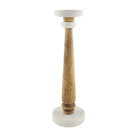 Large Skinny Marble Candlestick
