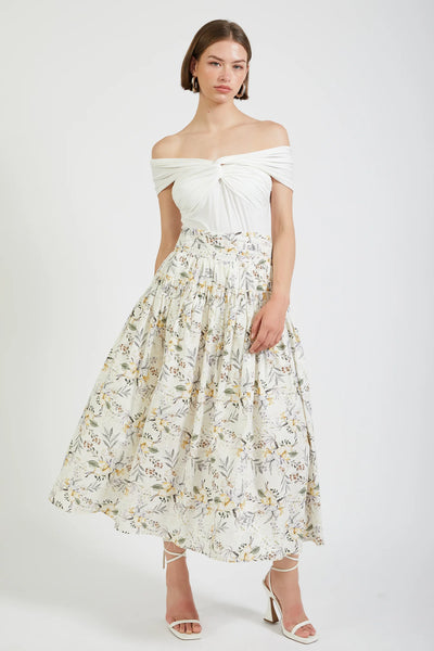 Mindy Printed Maxi Skirt - Lulu Bella Boutique