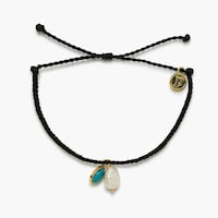 Pearl & Turquoise Gold Charm Bracelet