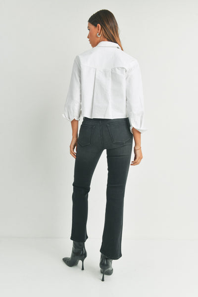 Crop Boot Cut Jean - Lulu Bella Boutique