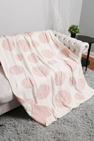Volleyball Print Cozy Soft Throw Blanket - Lulu Bella Boutique