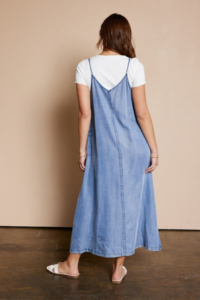 Pocket Overall Dress