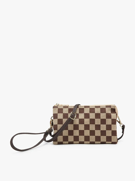 Riley Checkered Crossbody - Lulu Bella Boutique
