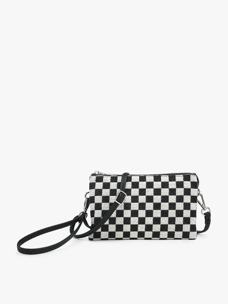 Riley Checkered Crossbody - Lulu Bella Boutique