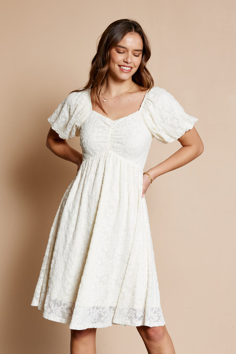 Stretch Lace Sweetheart Neckline Dress XLarge