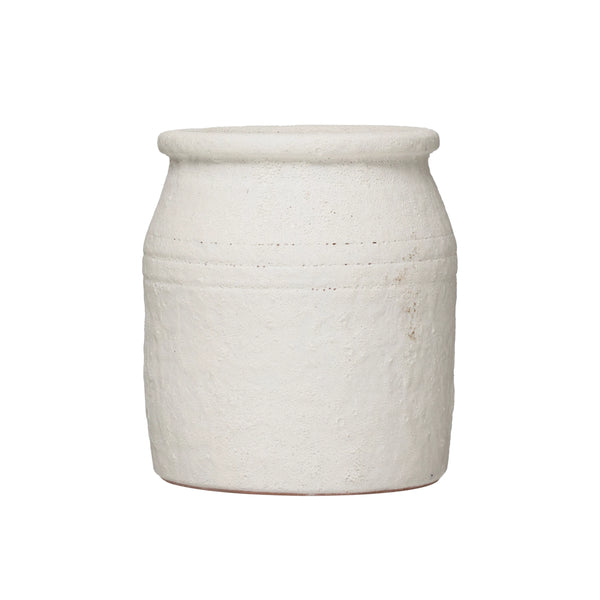 Distressed Coarse Terracotta Crock - Lulu Bella Boutique