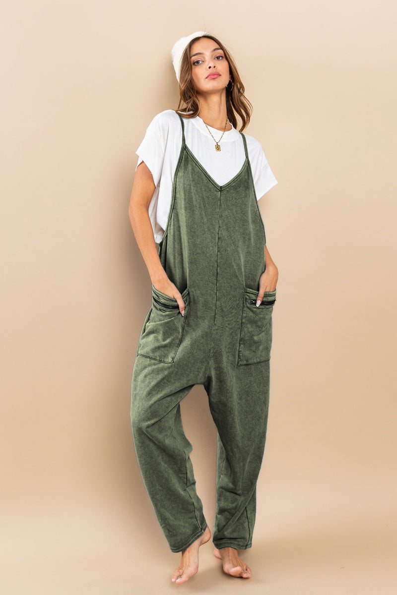 easy way out mineral wash terry top | ashed black main image 1