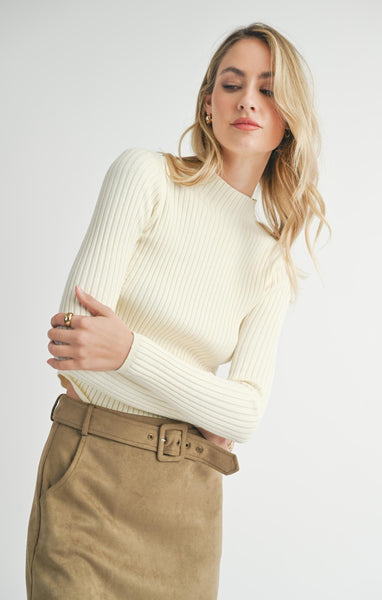 Bakery Ribbed Knit Sweater - Lulu Bella Boutique
