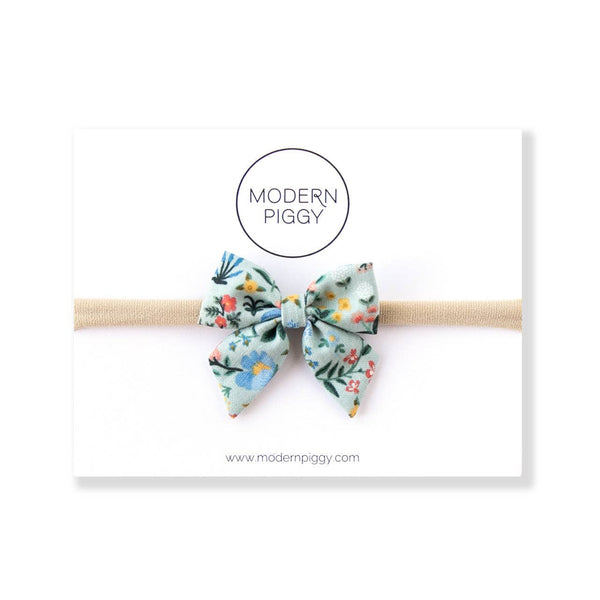 Secret Garden | Mini Piggy Bow: Alligator Clip - Lulu Bella Boutique