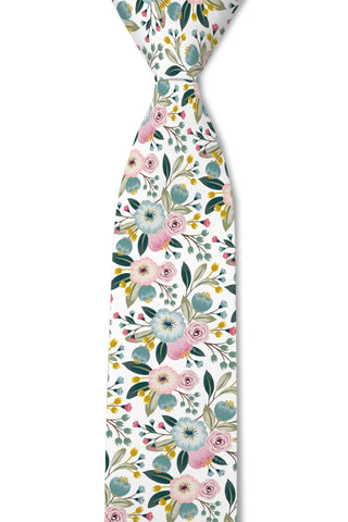 Spring Fling - Spring Flowers Tie: 3.25" Standard Tie