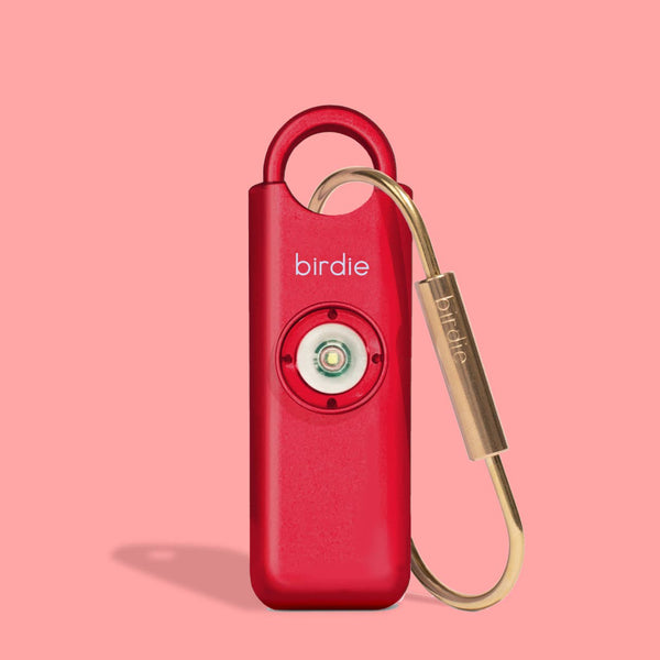 She's Birdie Personal Safety Alarm: Single / Metallic Red - Lulu Bella Boutique