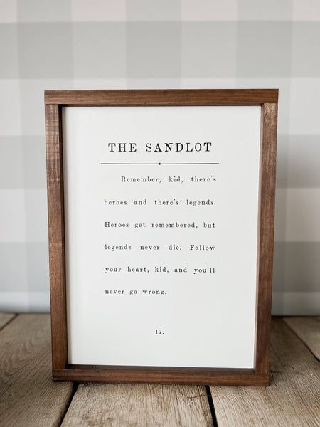 The Sandlot: White / 13x17" - Lulu Bella Boutique