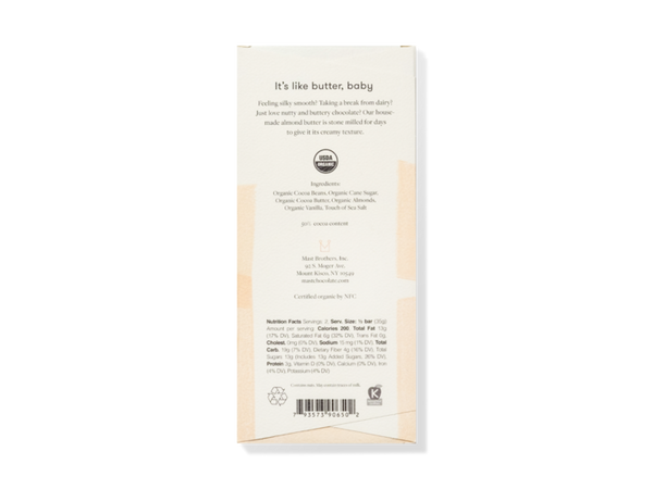 Organic Almond Butter Chocolate Bar - Lulu Bella Boutique